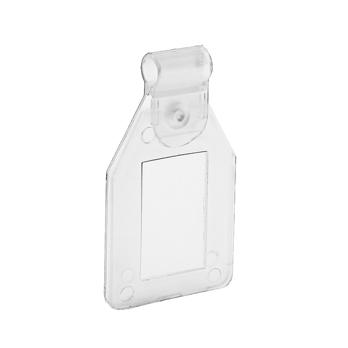 Ценникодержатель на крючок откидной 2,7*3,0, цвет прозрачный