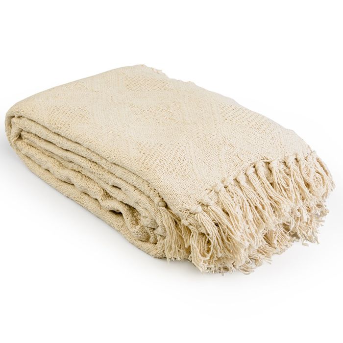 Плед-покрывало ВАНИЛЬ, 200х240 см, 100% хлопок 330 гр/м