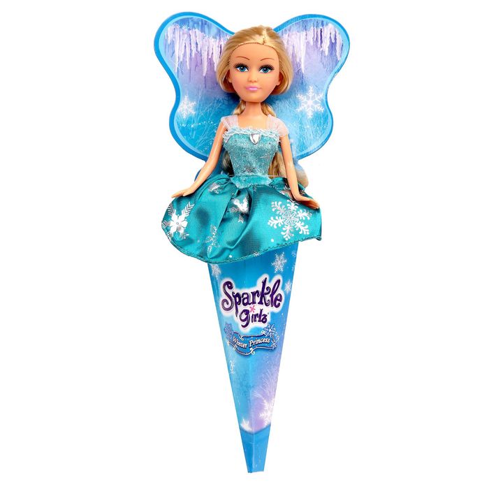 Кукла в рожке "Зимняя версия. Sparkle Girlz", МИКС