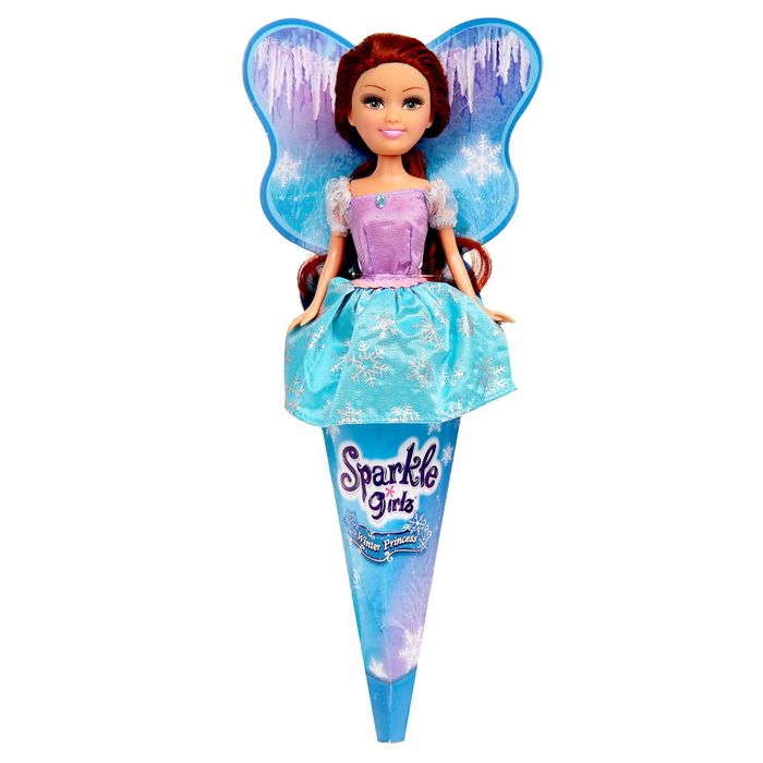 Кукла в рожке "Зимняя версия. Sparkle Girlz", МИКС
