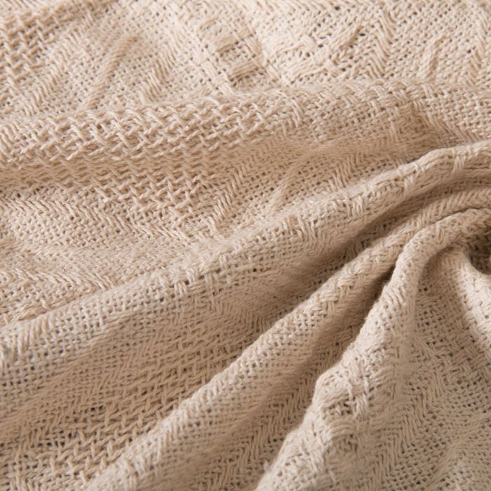 Плед-покрывало ВАНИЛЬ, 160х220 см, 100% хлопок 330 гр/м