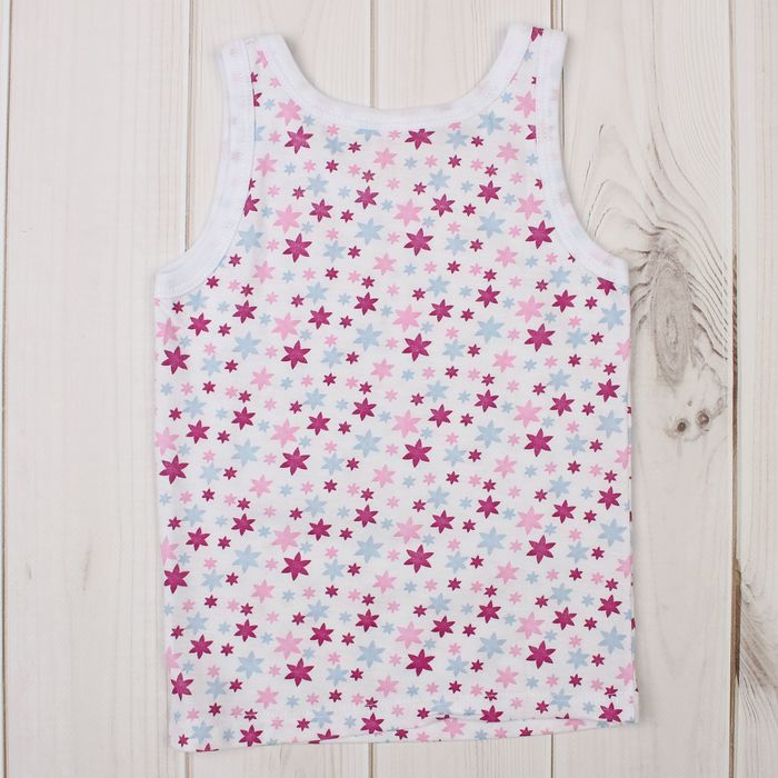 Комплект маек для девочки (2 шт.), рост 92 см, цвет голубой