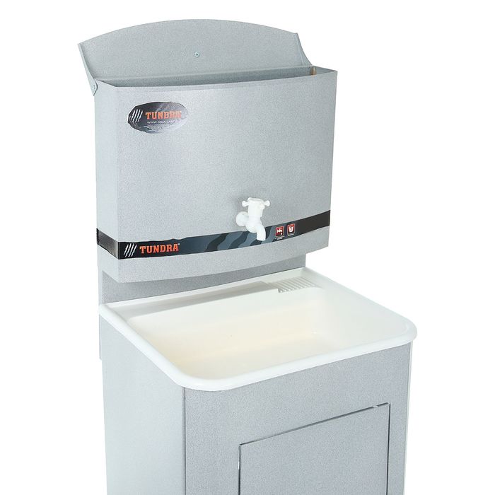 Умывальник Tundra, без электроводонагревателя, пластиковая мойка, 15 л, серый