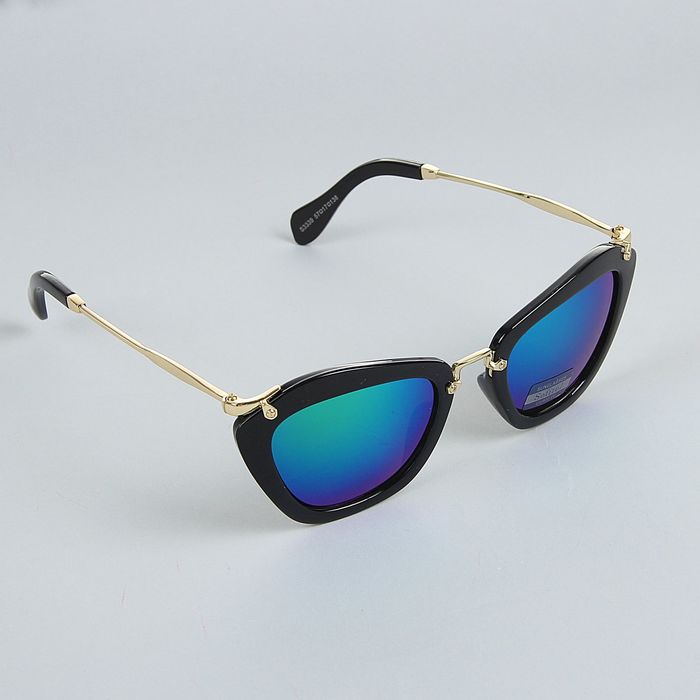 Очки солнцезащитные "Футуристические", линзы градиент, оправа-грани микс