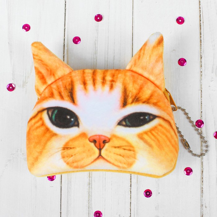 Мягкий кошелёк "Хитрый котик"