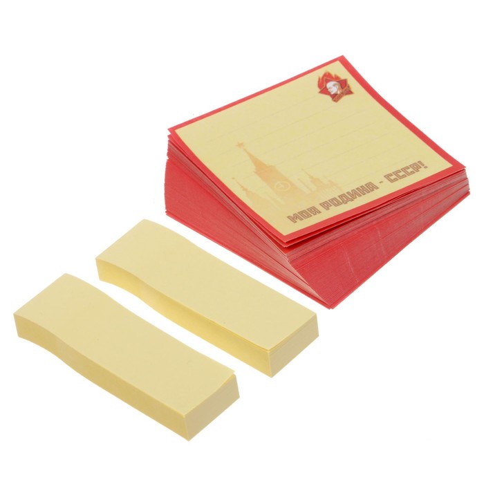 Футляр с бумажным блоком "Пионер - всем ребятам пример!"