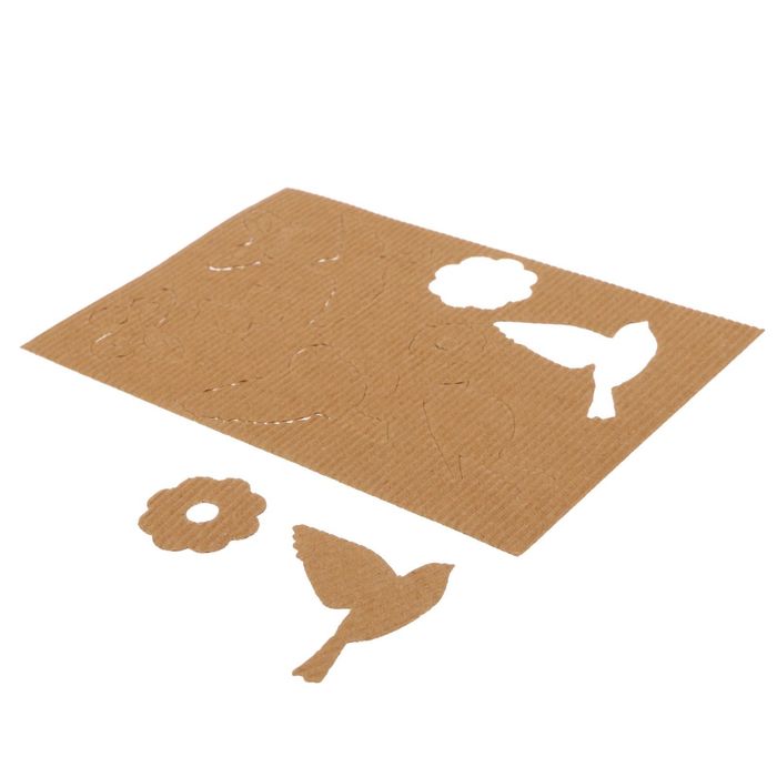 Чипборд из гофрокартона "Птицы", 11 х 16 см