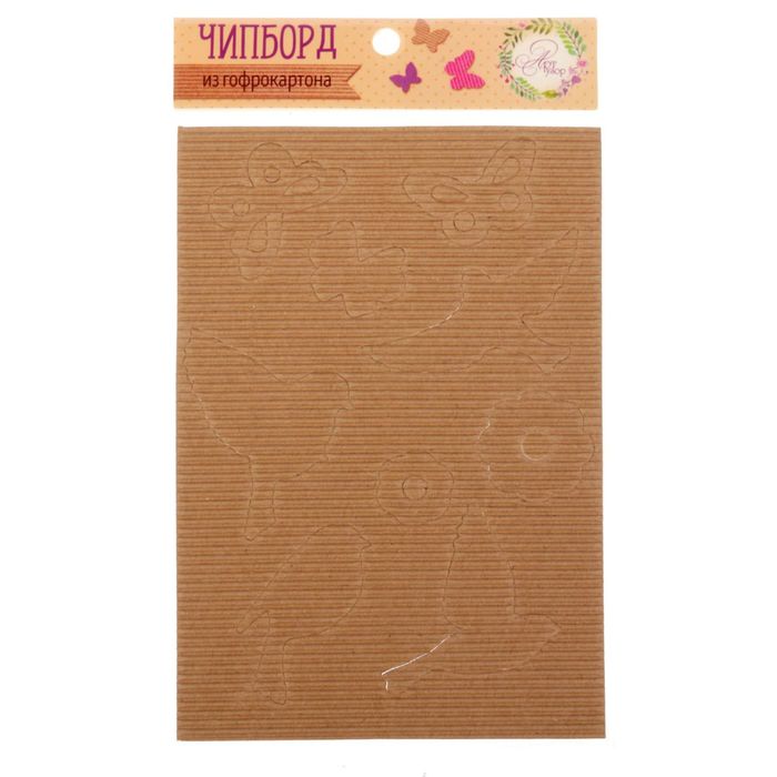 Чипборд из гофрокартона "Птицы", 11 х 16 см