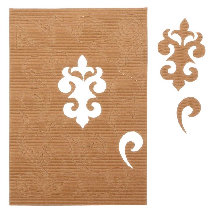 Чипборд из гофрокартона "Резные украшения", 11 х 16 см