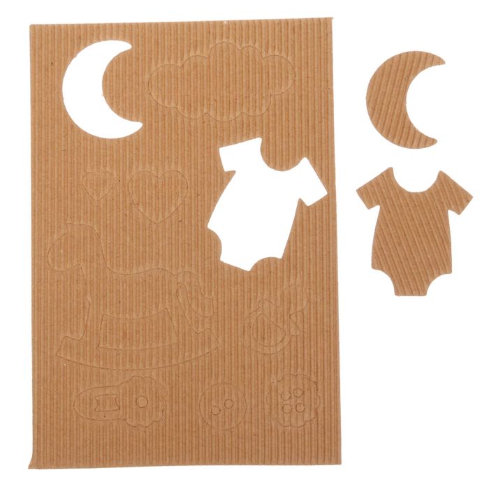 Чипборд из гофрокартона "Детский", 11 х 16 см