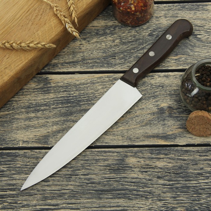 Нож "Профи" лезвие 19,5 см, рукоять из бразильского дерева