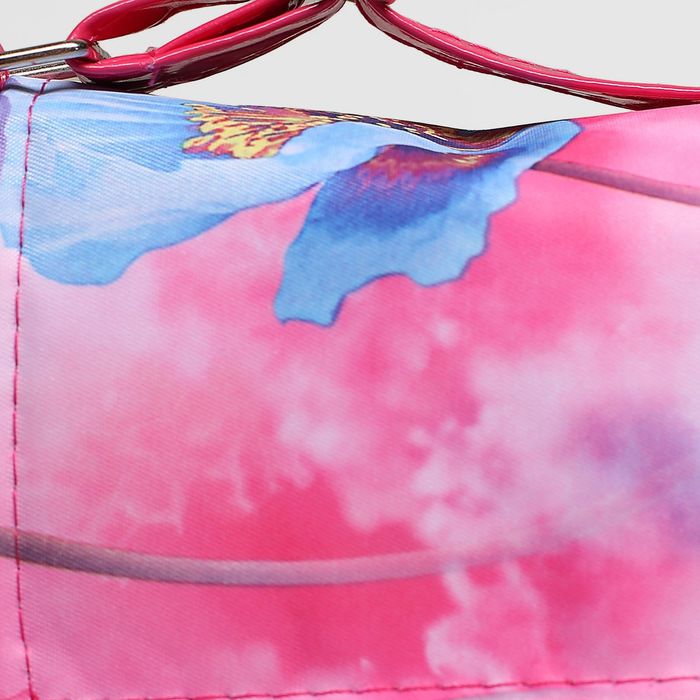 Сумка детская на молнии "Маки", 1 отдел, цвет розовый