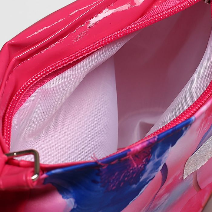 Сумка детская на молнии "Маки", 1 отдел, цвет розовый