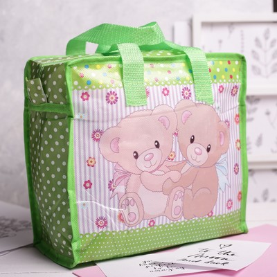 Сумка детская на молнии, 1 отдел, цвет зелёный