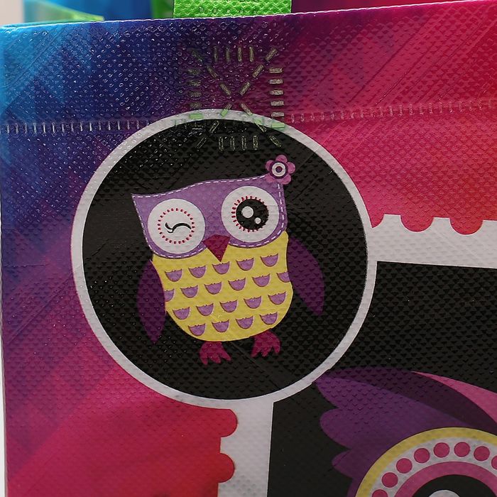 Сумка детская "Сова", 1 отдел, цвет зелёный