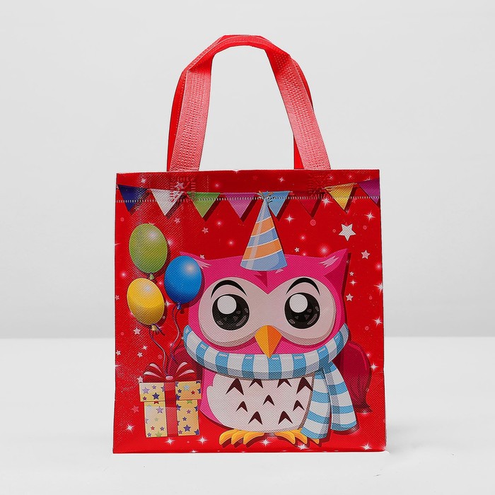 Сумка детская "Сова", 1 отдел, цвет красный