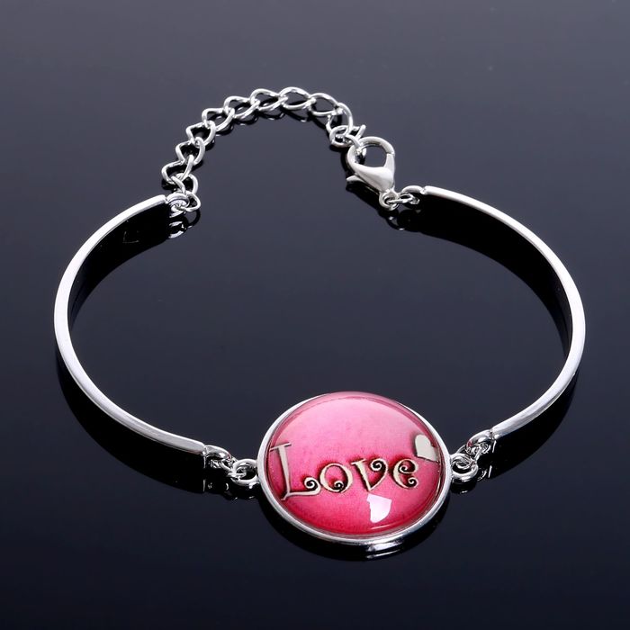 Браслет ассорти Candy любовь, цветной в серебре