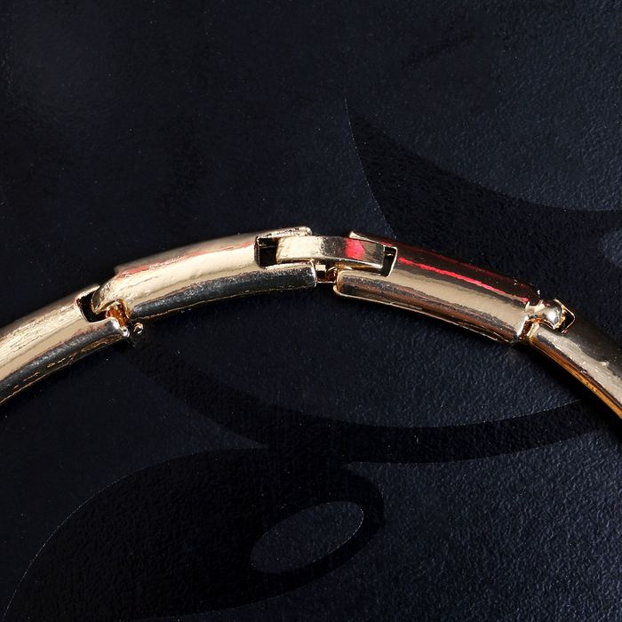 Набор 2 предмета: серьги, колье "Изгиб листа", цвет белый в золоте