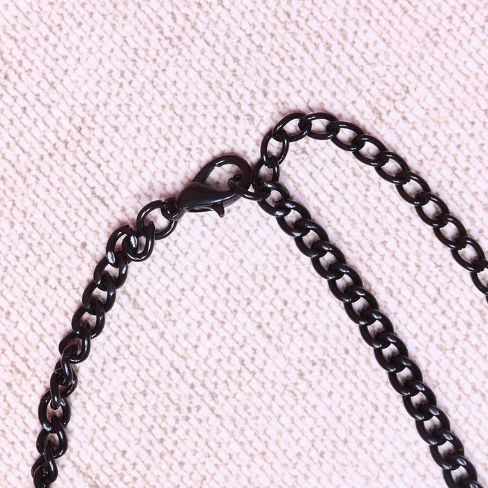 Набор 2 предмета: серьги, колье "Каскад" листья, цвет фиолетовый в золоте