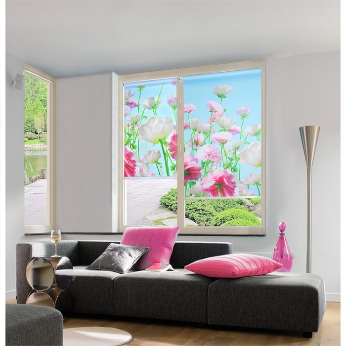 Штора рулонная 90х200 см "Роуз"