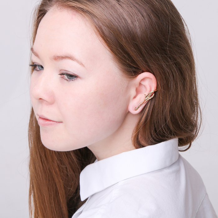 Серьга "Каффа" листочки, цвет МИКС