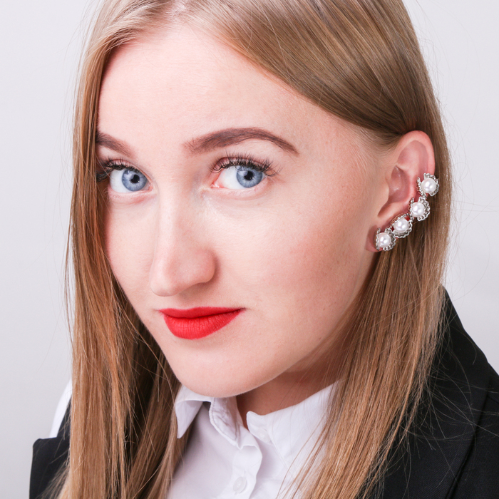 Серьга "Каффа" дары моря, цвет МИКС