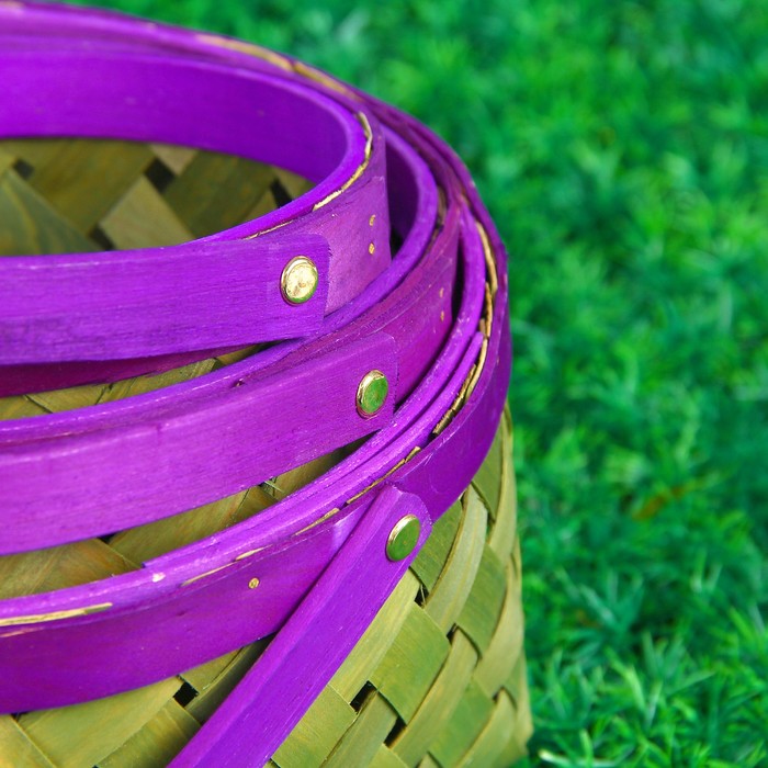 Набор корзин плетеных, 3 шт, овальные, 28 х 28 х 30 - 18 х 18 х 22 см