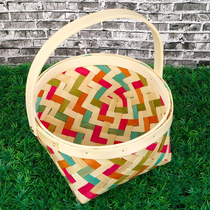 Набор корзин плетеных, 3 шт, овальные, 22 х 22 х 27.5 - 13.5 х 13.5 х 19 см