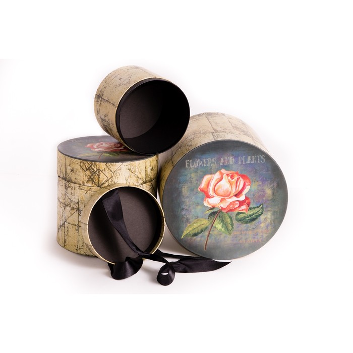 Набор коробок 3в1 21,5 х 21,5 х 19, 5 см