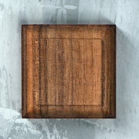 

Подставка-подиум деревянная, 50 х 50 х 15 мм, массив ореха