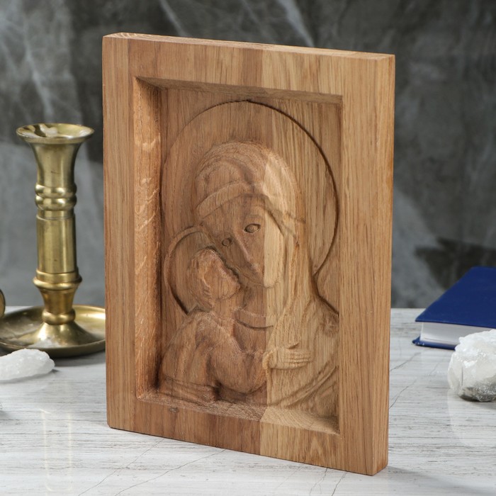 Икона резная "Владимирская Божья Матерь"