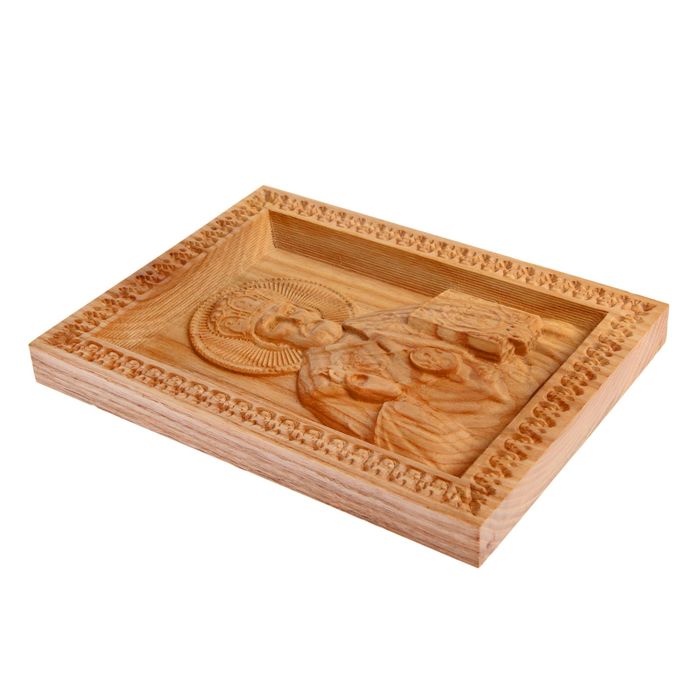 Икона резная "Святой Николай", средняя