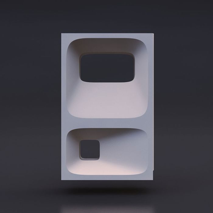 Блок 3D для перегородок "Модуль Квадро"