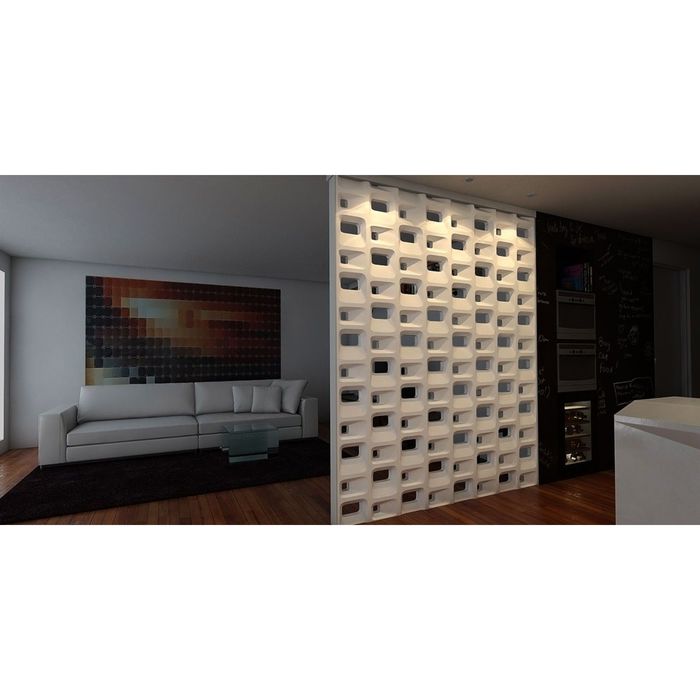 Блок 3D для перегородок "Модуль Квадро"