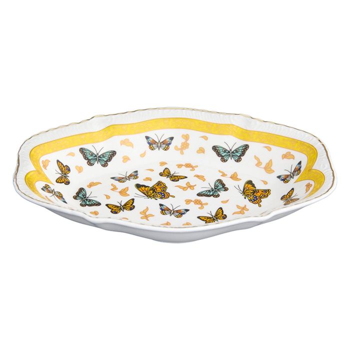 Блюдо универсальное "Бабочки" овальное, 20,5 х 13,5 х 35 см, 350 мл