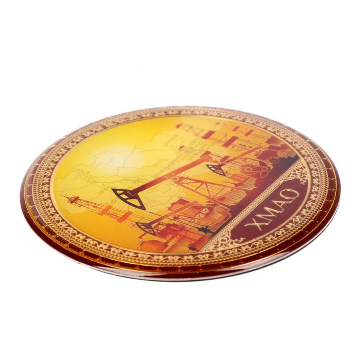 Магнит "ХМАО", 6 х 6 см