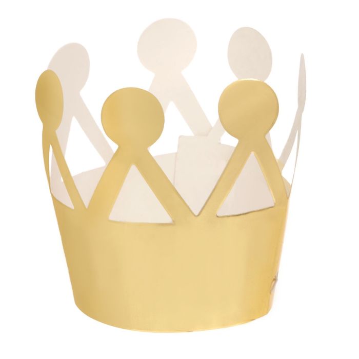 "Корона золотой картон"