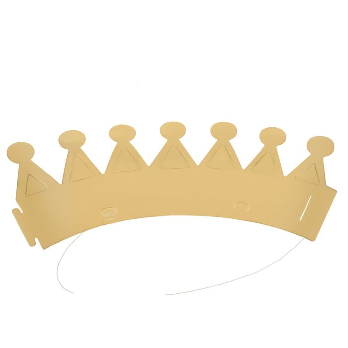 "Корона золотой картон"