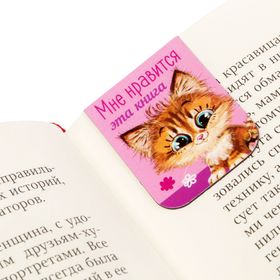 

Набор магнитных закладок 3 штуки "Котики, которые живут в книжках"