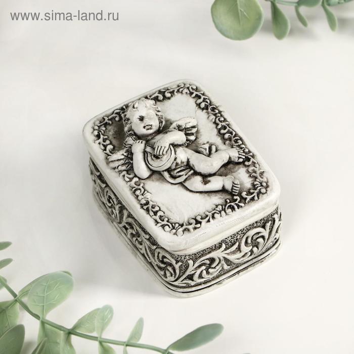 

Шкатулка полистоун "Ангел-музыкант" МИКС 4х7х5,4 см