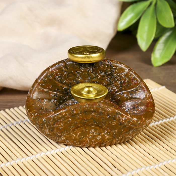 Подставка под благовония &quot;Слиток золота и монета&quot; 5х9х5,5 см