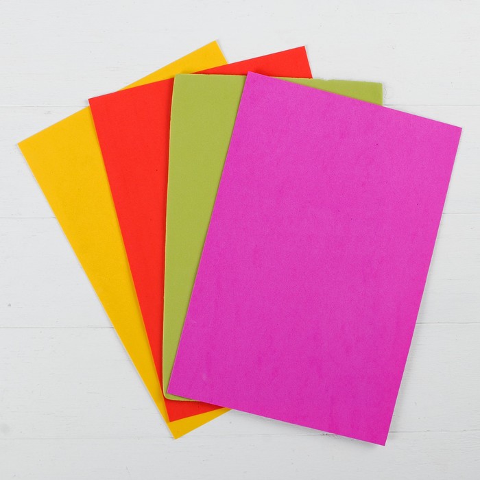 Набор листов фоамирана №2, 29,5 х 19,5 см, 5 шт.