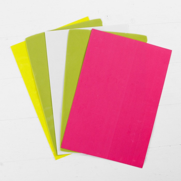 Набор листов фоамирана №3, 29,5 х 19,5 см, 5 шт.