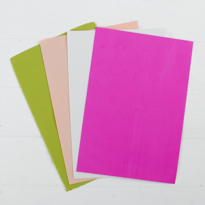 Набор листов фоамирана №5, 29,5 х 19,5 см, 5 шт.