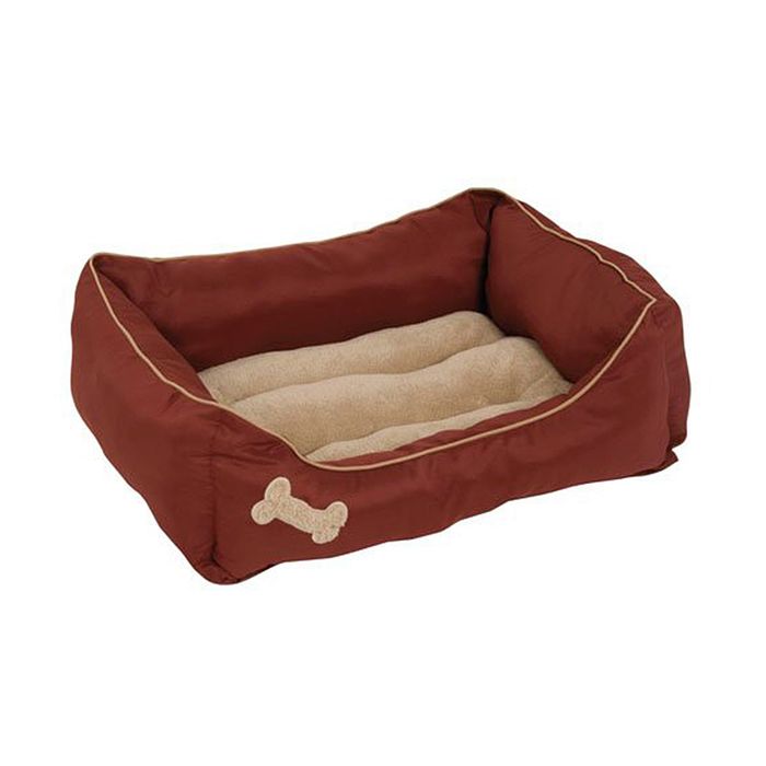 Лежак Petmate для кошек и собак, с мягкими бортиками, прямоугольный, 53х63 см