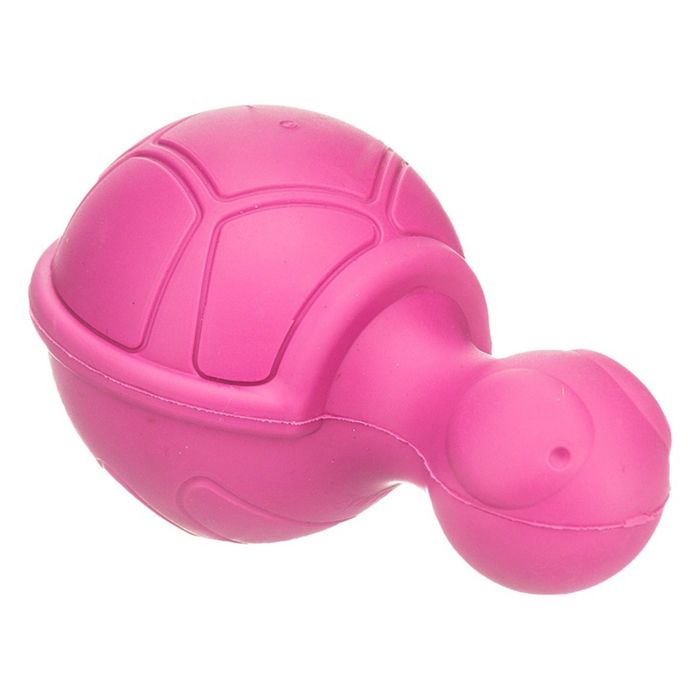 Игрушка для собак J.W. - Черепашка с пищалкой, каучук, микс