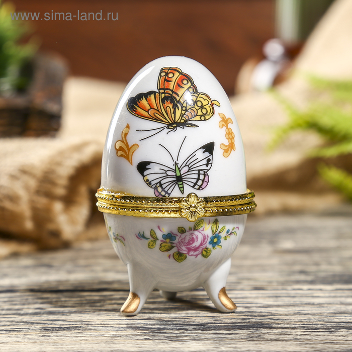 

Шкатулка "Бабочки" 7,5х4,5 см
