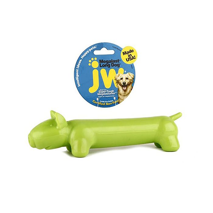 Игрушка для собак J.W. -"Длинная собака", суперупругая Мегаласт, резина, большая, микс