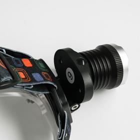 

Фонарь налобный CREE-XP, 220V, 3 режима, zoom, микс, 4.5х6.5 см