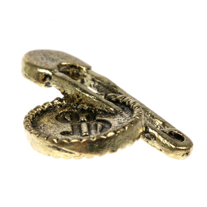 Кошельковый талисман "Булавка с монеткой"